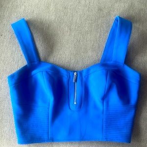 Karen Mullen blue crop top